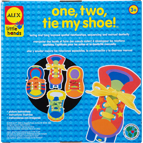ALEX Toys Little Hands One, Two, Tie My Shoe